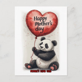 Happy Mother's Day on a Holiday Postcard Helg Vykort