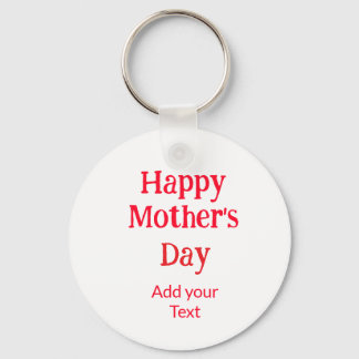Happy mother's day red add text simple minimal mom nyckelring