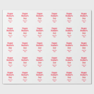 Happy mother's day red add text simple minimal mom presentpapper