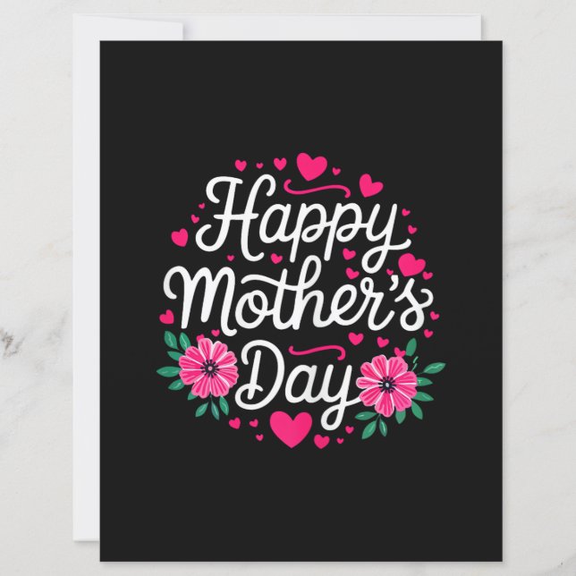 Happy Mother's Day Shirt Women Mom Grandma Mothers (Framsida)