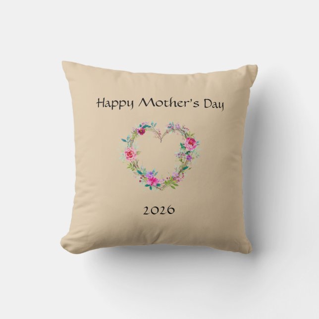 Happy Mother's day Throw Pillow Kudde (Framsida)