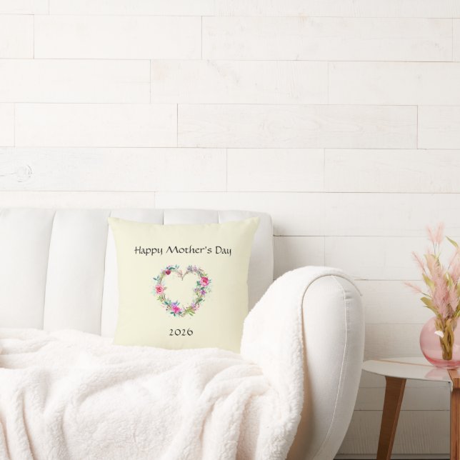 Happy Mother's day Throw Pillow Kudde (Soffa)