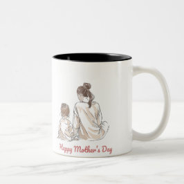 Happy Mother's Day Två-Tonad Mugg