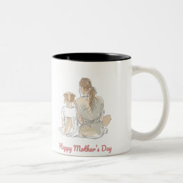 Happy Mother's Day Två-Tonad Mugg