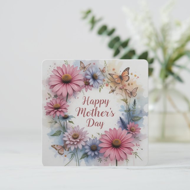 Happy Mother's Day Wildflowers (Stående Fram)