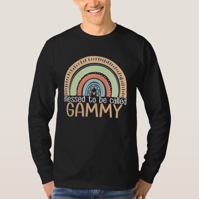 Happy Mothers Day Women Blessed To Be Called Gammy T Shirt (Framsida)