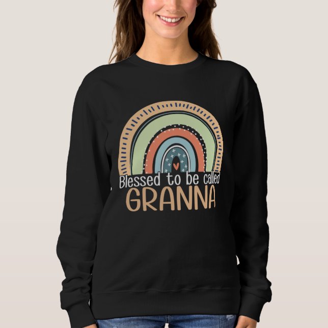 Happy Mothers Day Women Blessed To Be Called Grann T Shirt (Framsida)