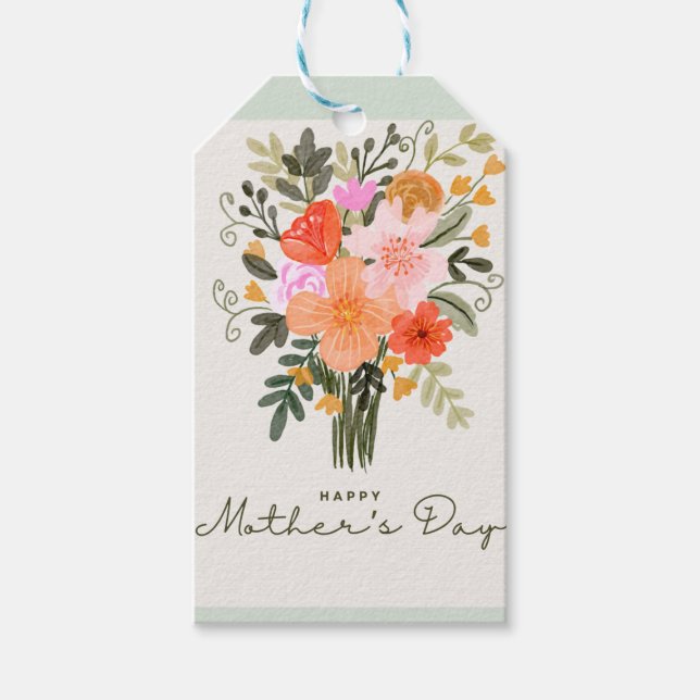 Happy mothersday presentetikett (Framsidan)