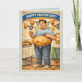 Happy Muffin Day Greeting Card Kort