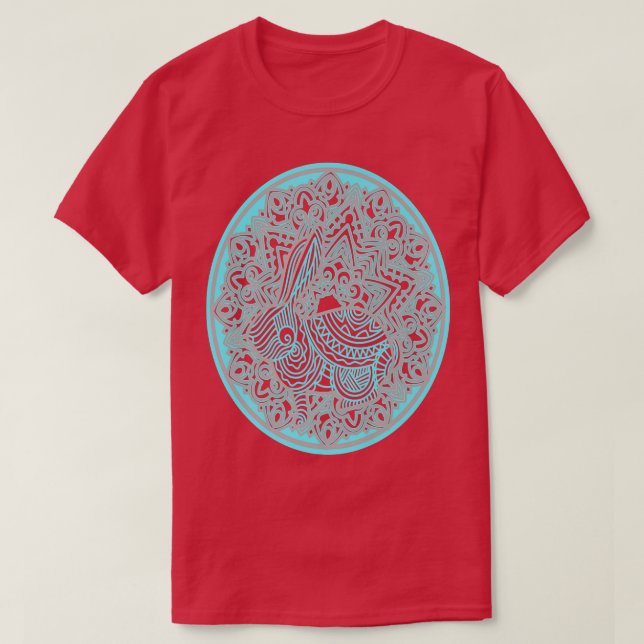 Happy Multilayered Bunny  T Shirt (Design framsida)