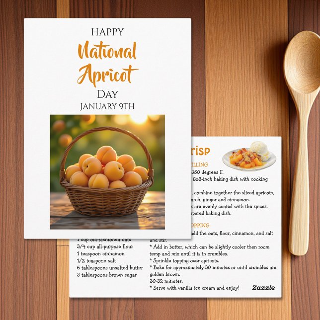 Happy National Apricot Day | January 9th Vykort (Skapare uppladdad)