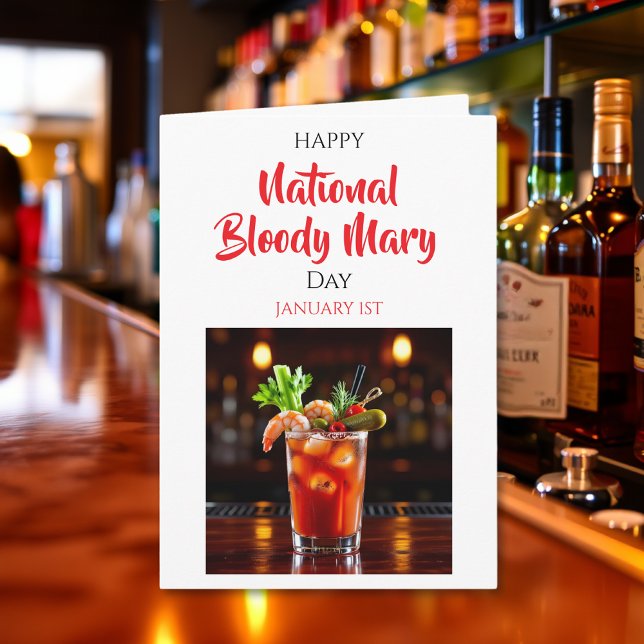 Happy National Bloody Mary Day | January 1st Kort (Skapare uppladdad)