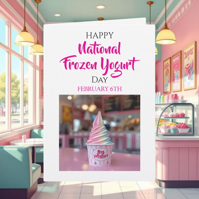 Happy National Frozen Yogurt Day | Feb 6th Kort (Skapare uppladdad)