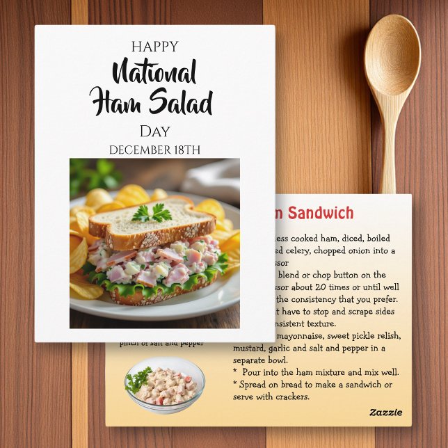 Happy National Ham Day | December 18th Vykort (Skapare uppladdad)