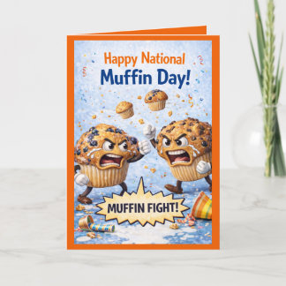 Happy National Muffin Day Greeting Card, Feb 20th Kort