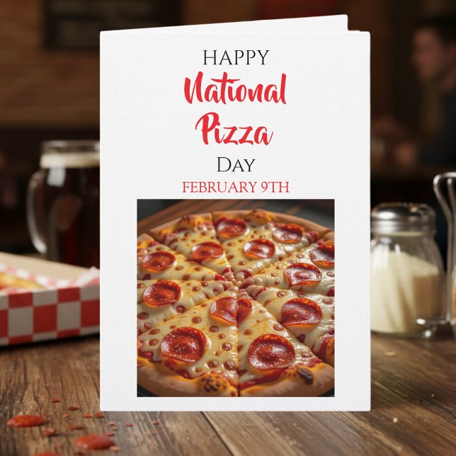 Happy National Pizza Day | February 9th Kort (Skapare uppladdad)