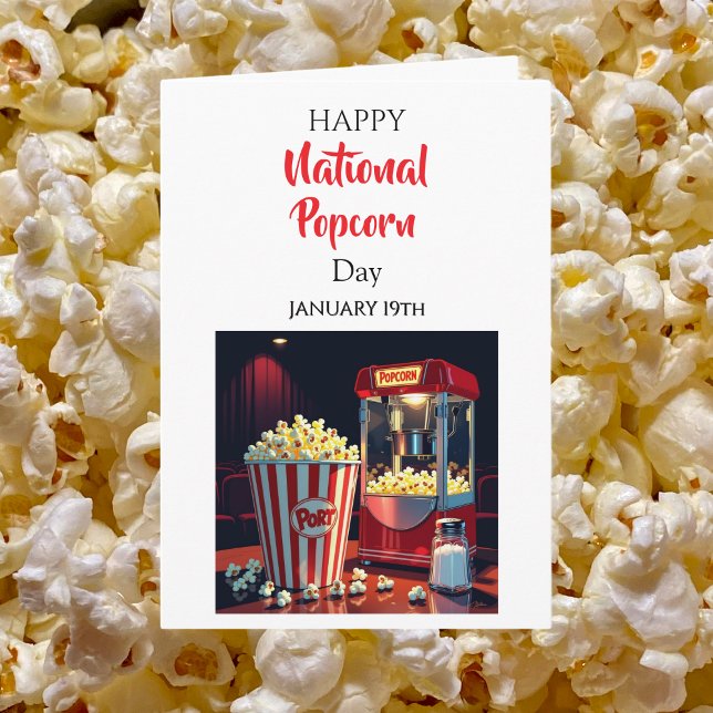 Happy National Popcorn Day! January 19th Kort (Skapare uppladdad)