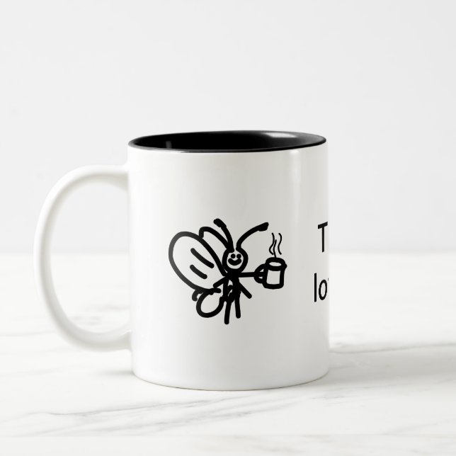 Happy neighbors Två-Tonad mugg (Vänster)