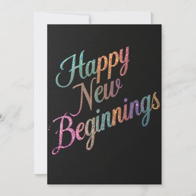 Happy new beginnings 2026 card (Framsida)