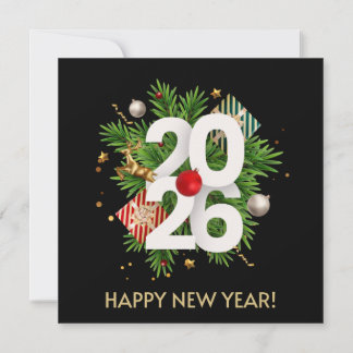 Happy New Year2026 Inbjudningar