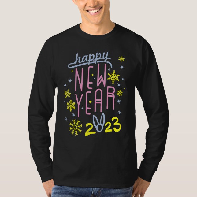 happy new year 2023 Hello New Years Eve Party Supp T Shirt (Framsida)