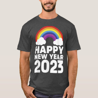 Happy New Year 2023 New Years Lunar Holiday Rainbo T Shirt