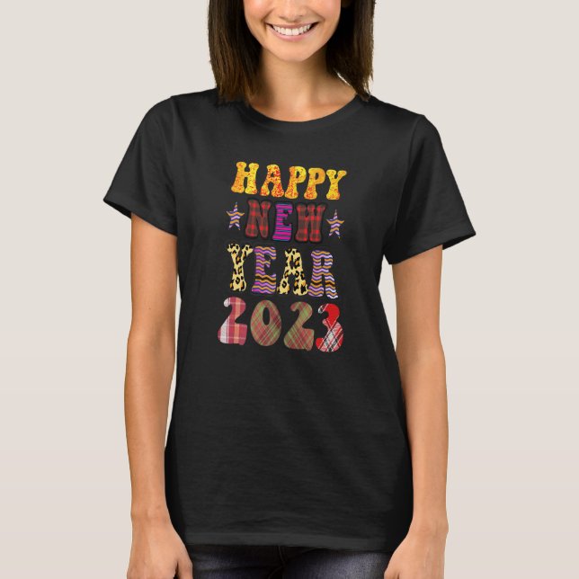 Happy New Year 2023 T Shirt (Framsida)