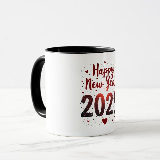 Happy New Year 2025 Mugg (Framsida vänster)