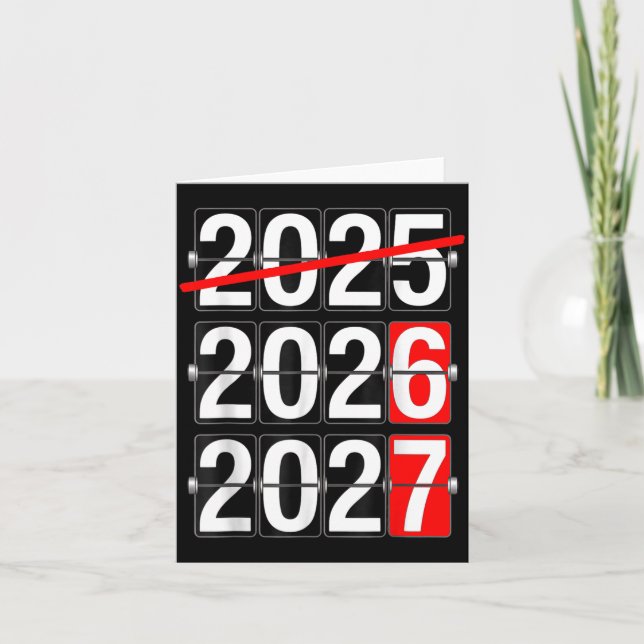 Happy New Year 2026 2027 67 Meme Six Seven Funny  Kort (Framsida)