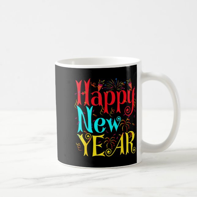 Happy New Year 2026 And Merry Christmas New Year E Kaffemugg (Höger)