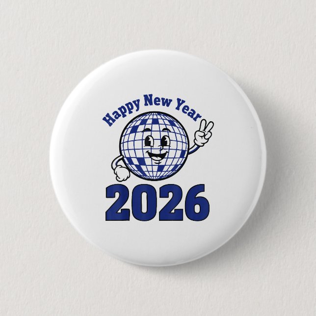 Happy New Year 2026 Celebration Design  Knapp (Framsida)