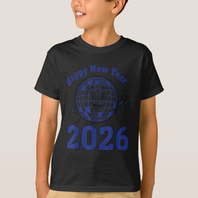 Happy New Year 2026 Celebration Design  T Shirt (Framsida)