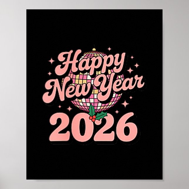 Happy New Year 2026 Celebration For Party Lovers  Poster (Framsidan)
