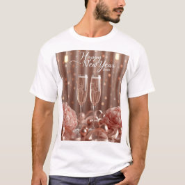 happy new year 2026 champagne lights tshirt t shirt