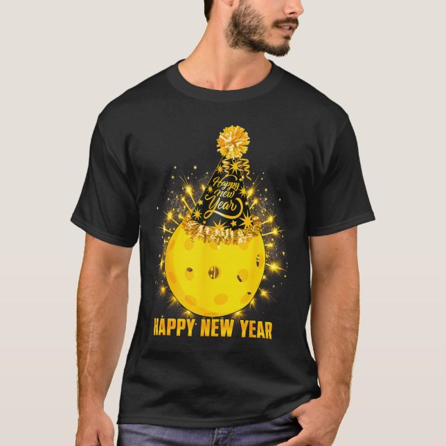 Happy New Year 2026 Ckleball Party Hat New Years E T Shirt (Framsida)