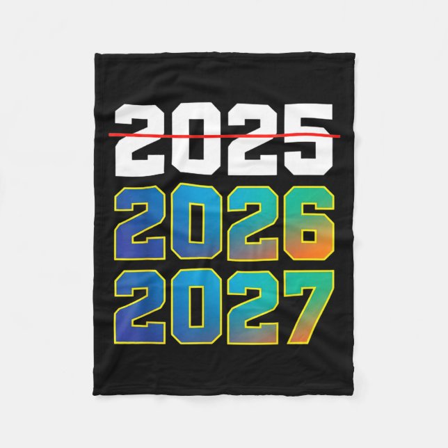 Happy New Year 2026 Coming Soon 2027 Funny 67 Meme Fleecefilt (Framsidan)