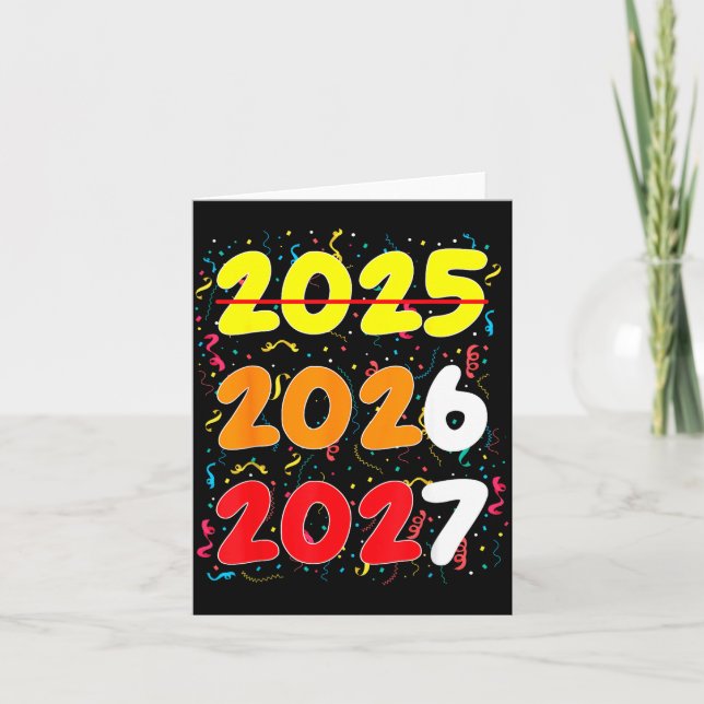 Happy New Year 2026 Coming Soon 2027 Funny 67 Meme Kort (Framsida)