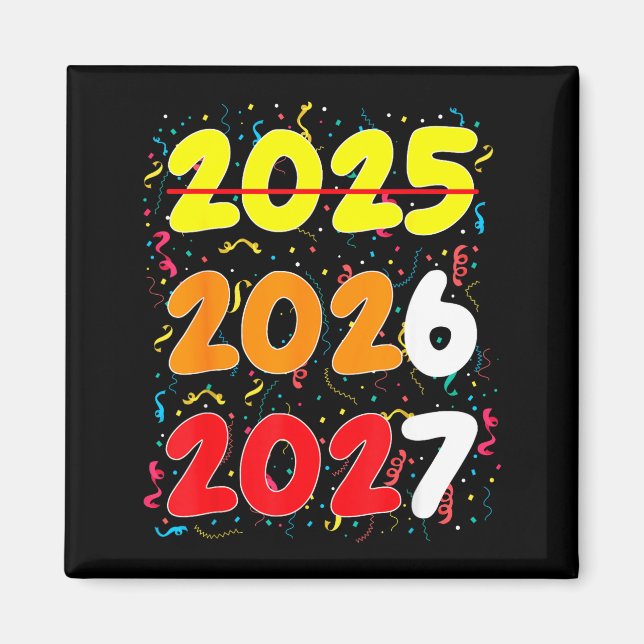 Happy New Year 2026 Coming Soon 2027 Funny 67 Meme Magnet (Framsidan)
