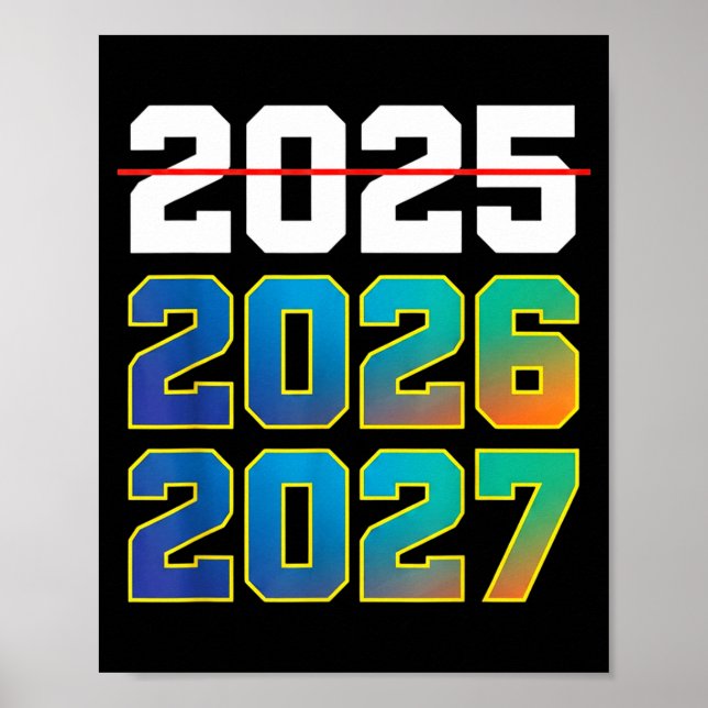 Happy New Year 2026 Coming Soon 2027 Funny 67 Meme Poster (Framsidan)