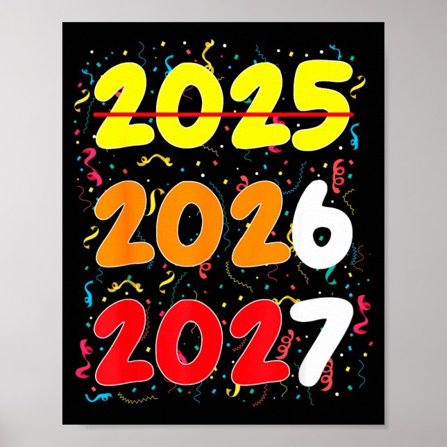 Happy New Year 2026 Coming Soon 2027 Funny 67 Meme Poster (Framsidan)