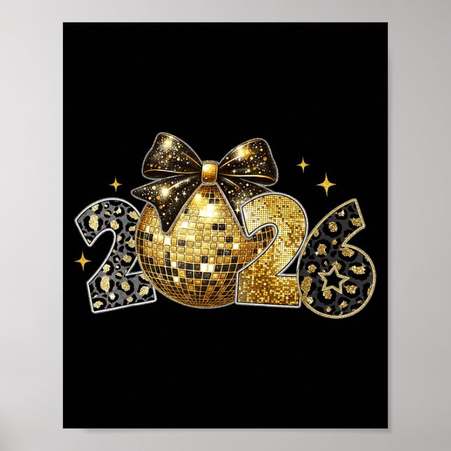 Happy New Year 2026 Coquette New Year Trendy  Poster (Framsidan)