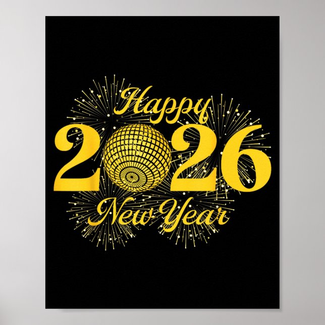 Happy New Year 2026 Countdown Party Trip Matching  Poster (Framsidan)