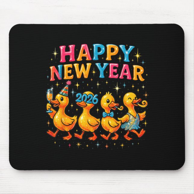 Happy New Year 2026 Cute Duck Party Gift  Musmatta (Framsidan)