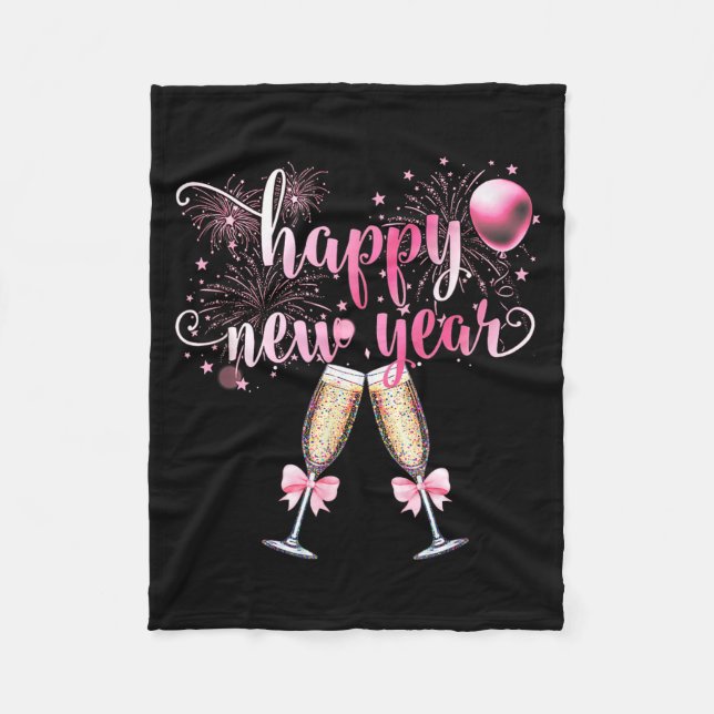 Happy New Year 2026, Cute Funny Gift Men, Women  Fleecefilt (Framsidan)