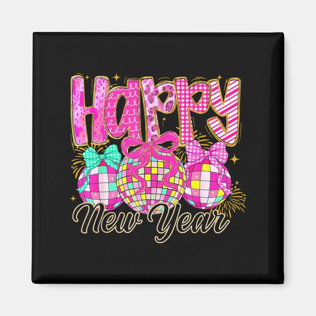 Happy New Year 2026 Family Celebration New Years E Magnet (Framsidan)