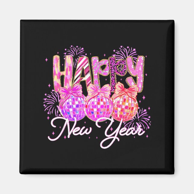 Happy New Year 2026 Family Celebration New Years E Magnet (Framsidan)
