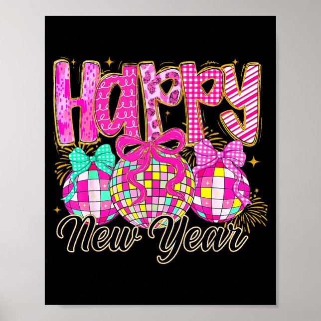 Happy New Year 2026 Family Celebration New Years E Poster (Framsidan)