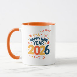 Happy New Year 2026 Festive Celebration Combo Mug Mugg