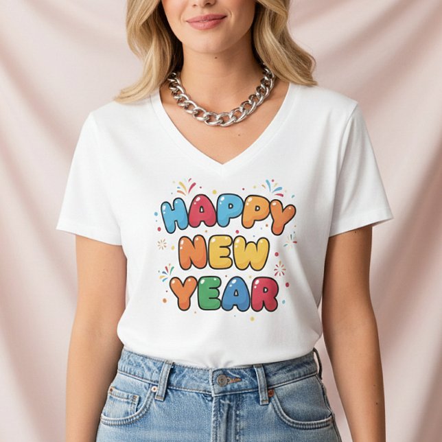 Happy New Year 2026 , festive winter , for women T Shirt (Skapare uppladdad)