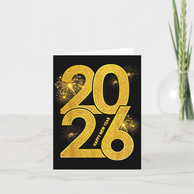 Happy New Year 2026 Firework Family Matching Men W Kort (Framsida)